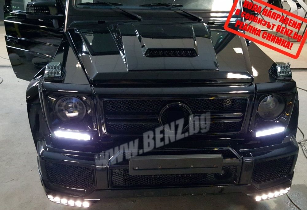 BRABUS добавка за преден капак G-class ABS пластмаса dobavka preden ka