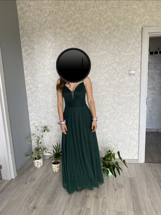 Зелена официална рокля
