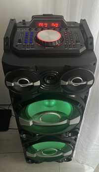 Boxa activa portabila Akai DJ-222 cu BT, Efect DJ, baterie, Trolley