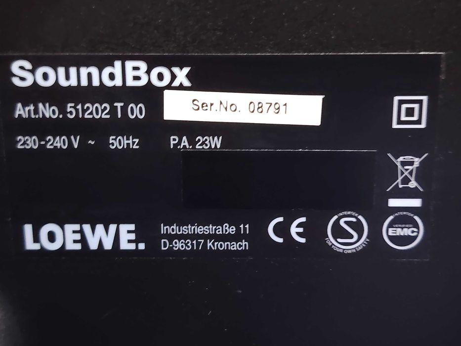 LOEWE SoundBox model 51202 T, sistem audio, cu CD, IPod, USB, radio
