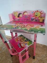 Set birou cu scaun pentru fetițe