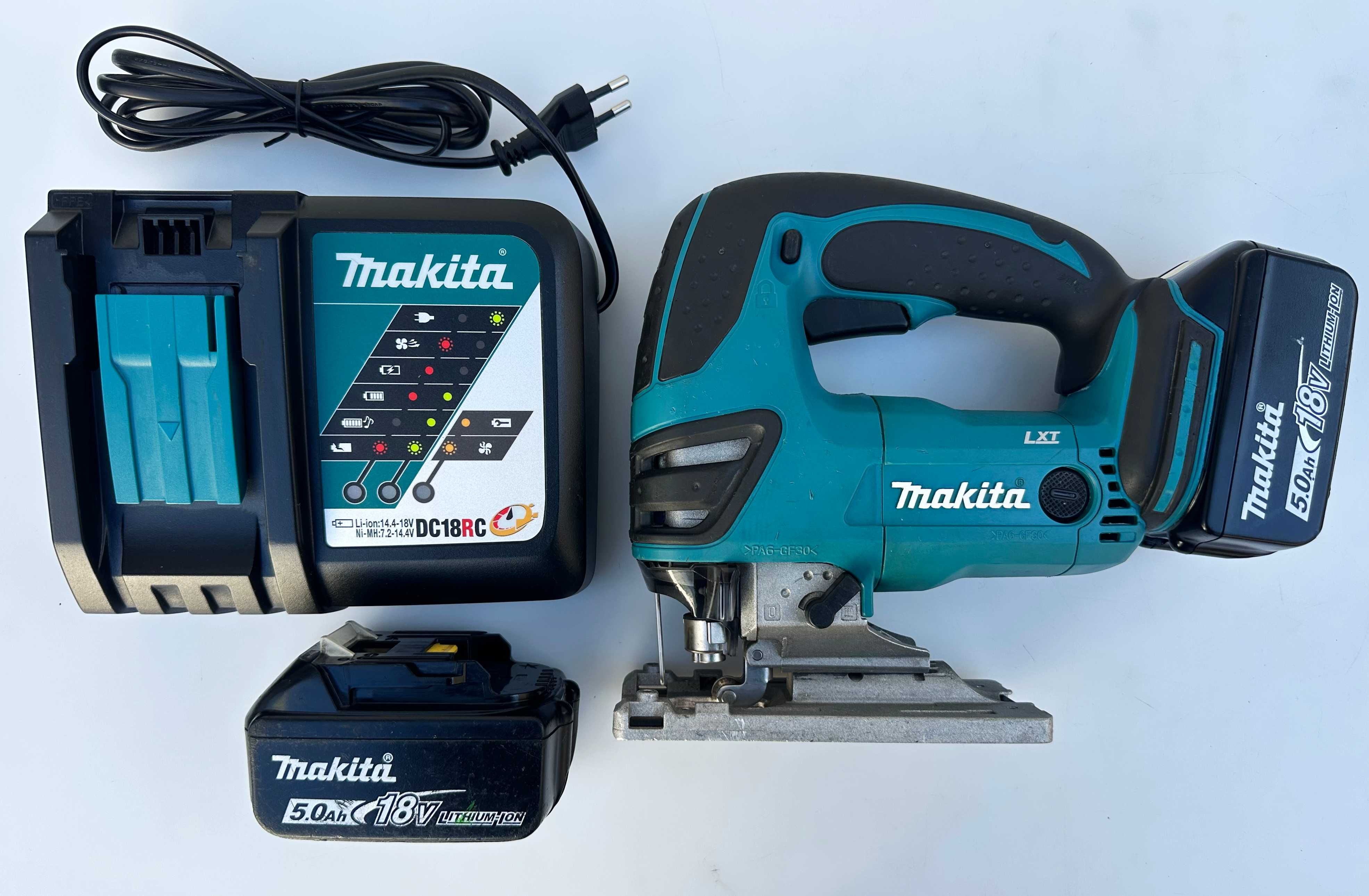 Makita DJV180 - Акумулаторен прободен трион 2x18V 5.0Ah перфектен!