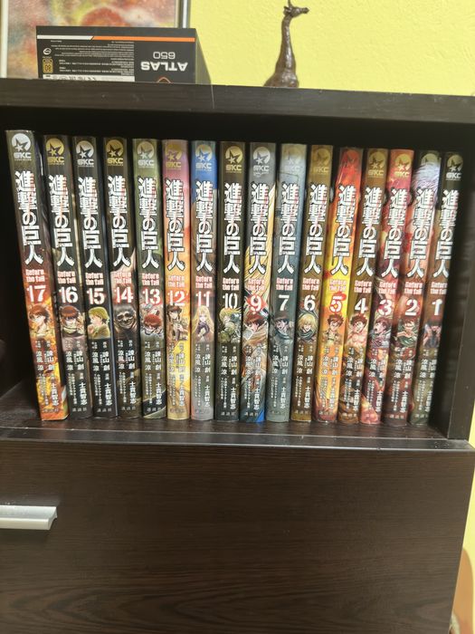 Attank on titan before the fall full set 17 манги на японски