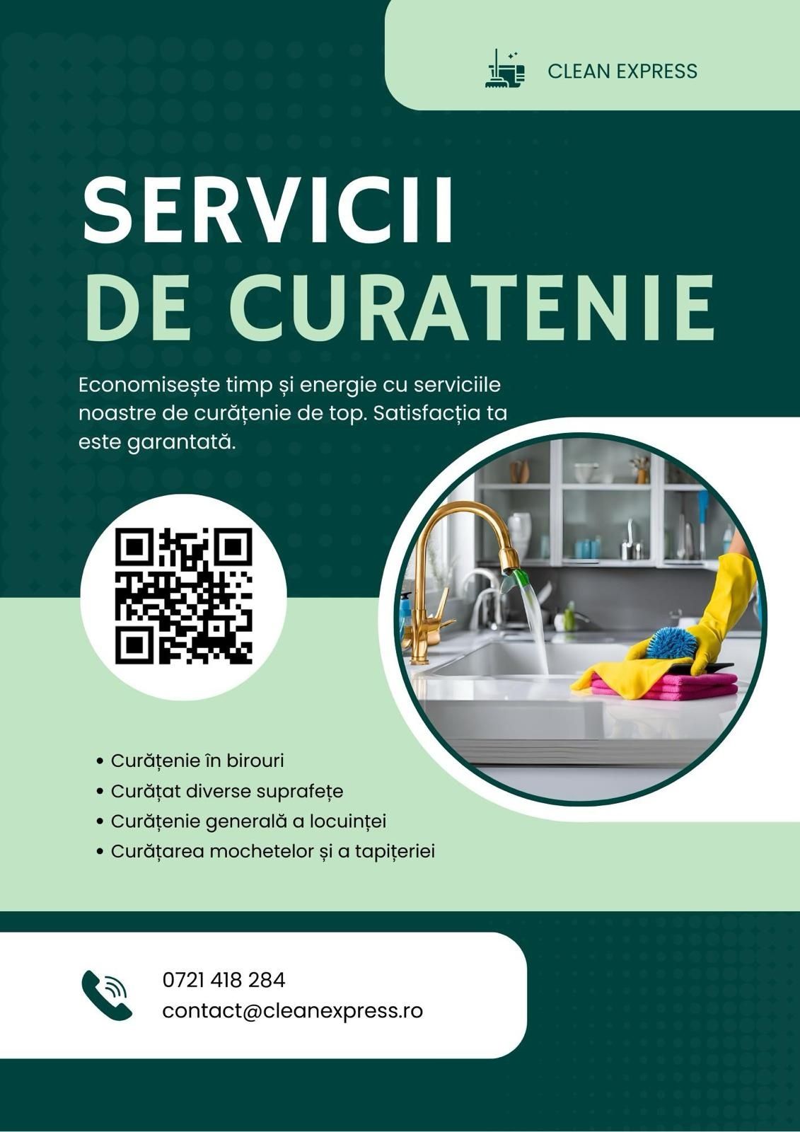 NOU servicii de curățenie și călcat în Târgoviște