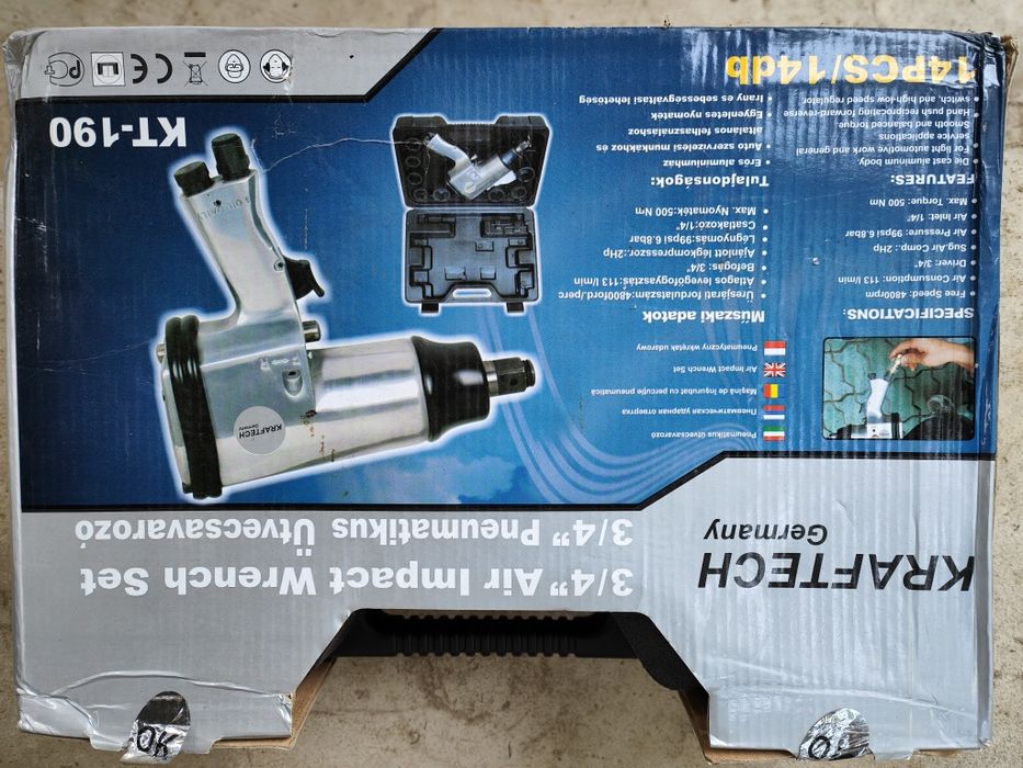 Pistol pneumatic 3/4