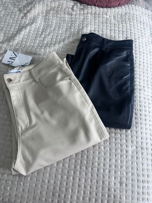 Кожени панталони Zara