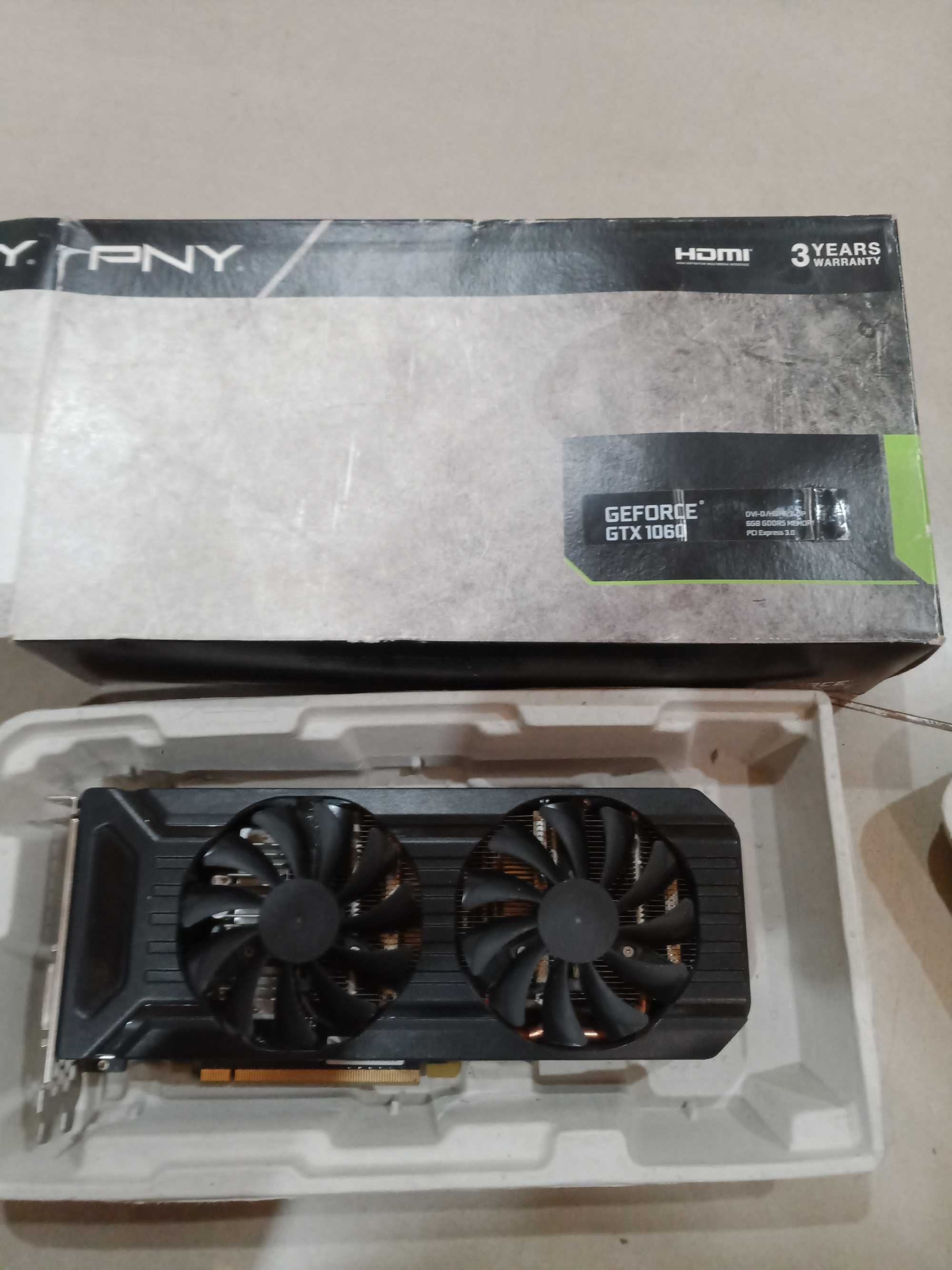 Geforce GTX 1060 pny 6 GB GDDR5