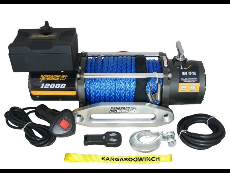 Troliu electric K 12000 SR Kangaroo PowerWinch sufa sintetica auto
