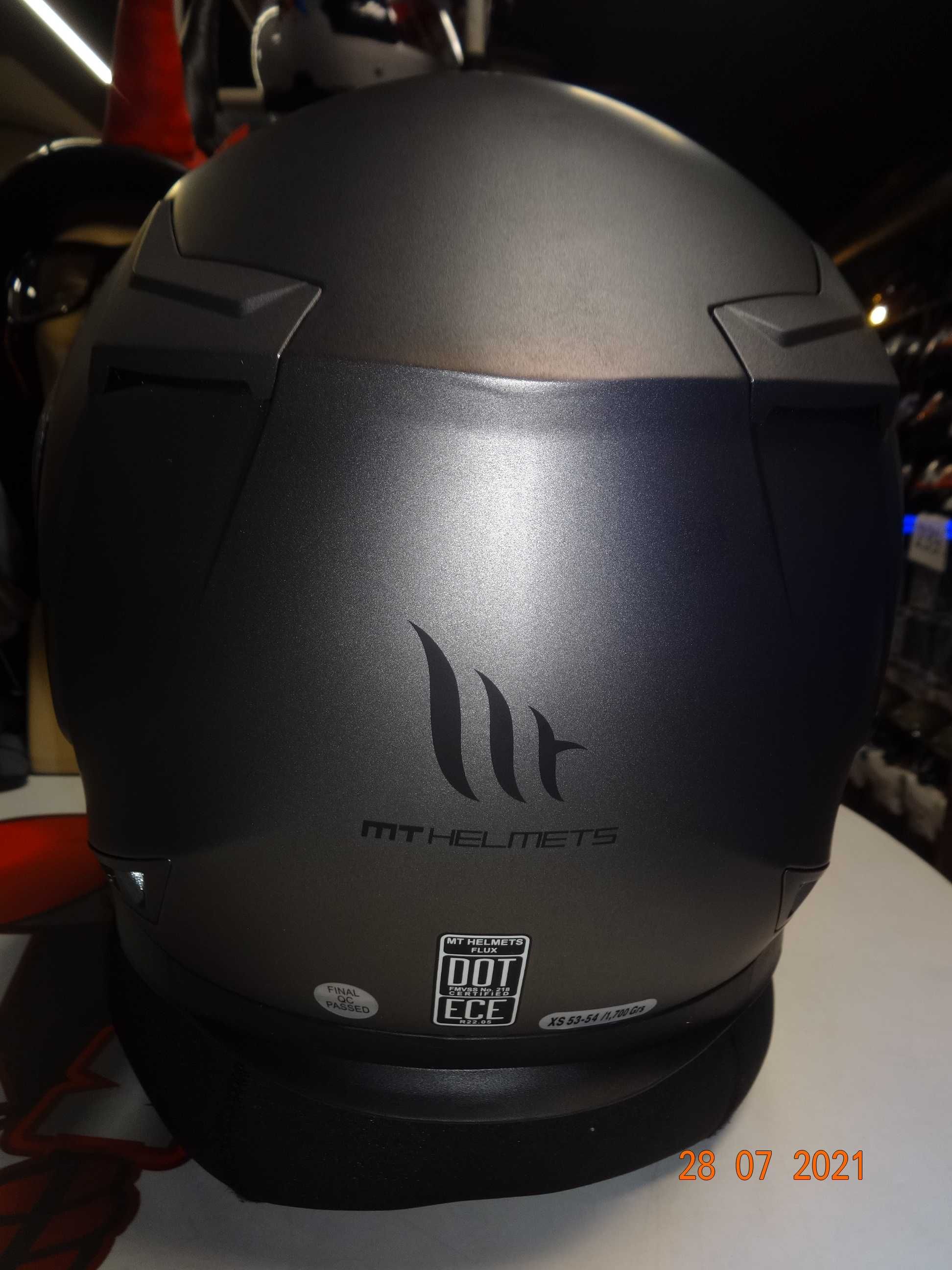 каска MT Helmets каска FLUX SV модуларна мото каска тъмни очила