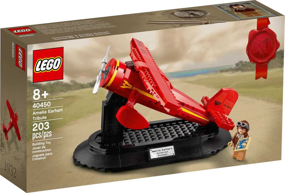 НОВО LEGO Promotional 40450 - Amelia Earhart Tribute