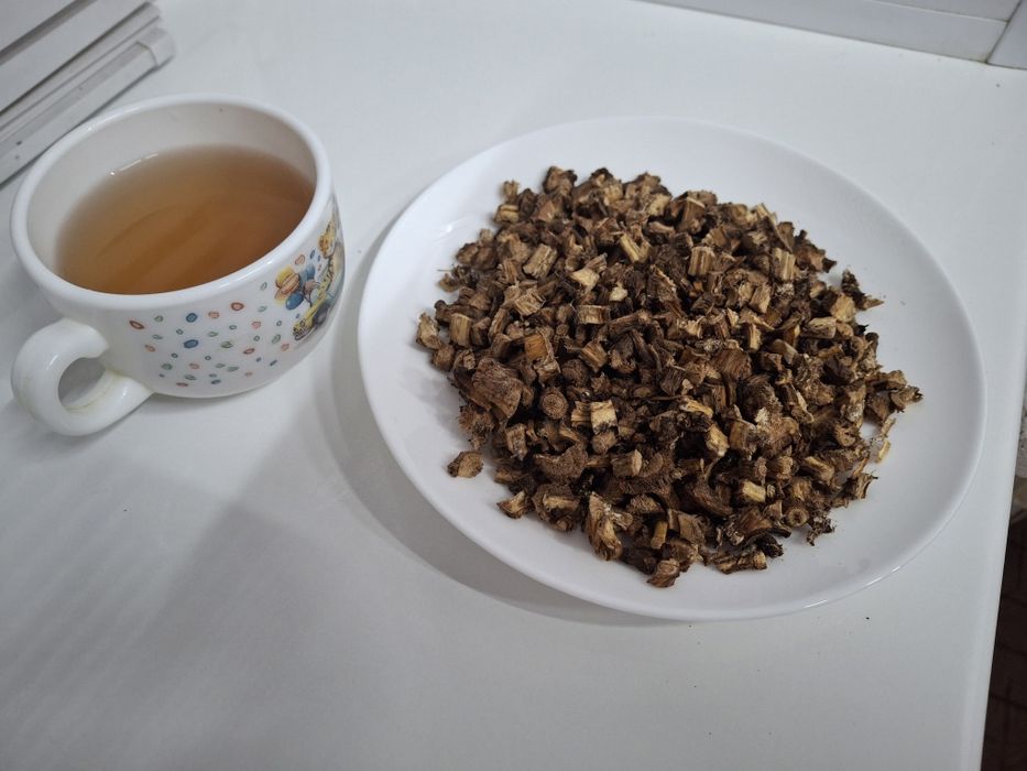 Корень лопуха зелёный чай