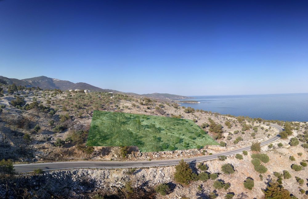 Тимоня, до Алики, о-в Тасос - морски парцел 6 122 кв.м, строи 230 кв.м