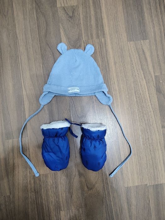 Set mănuși + căciuliță (cadou) | 3-6 luni