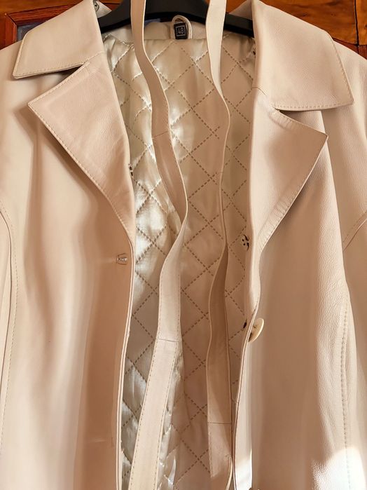 Palton de piele cu blana