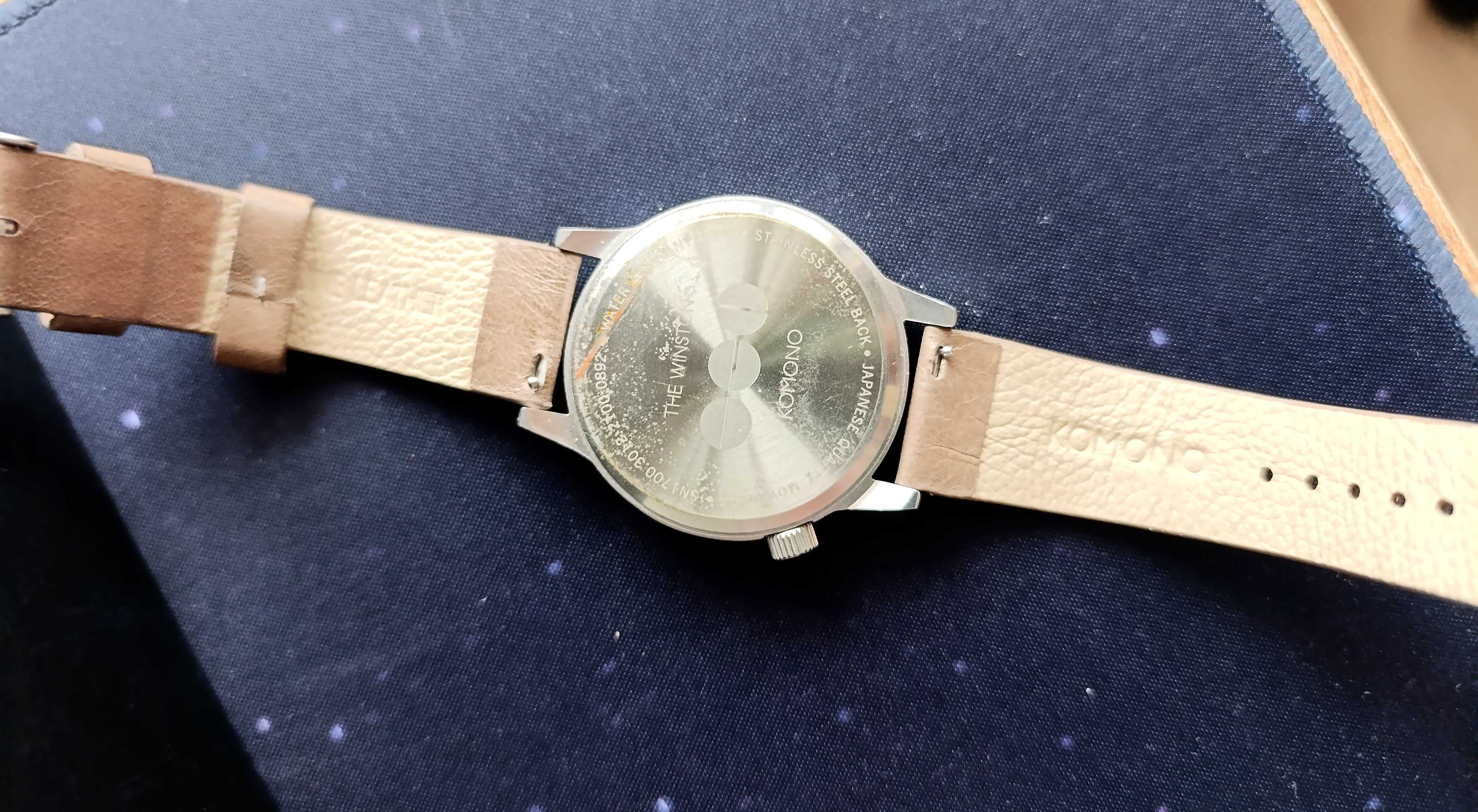 Часовник KOMONO WINSTON DECO DOVE Watch Unisex, кожена каишка