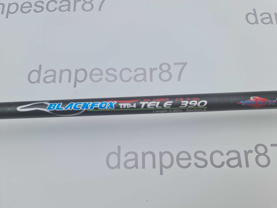 Lanseta fibra carbon Wind Blade TFD4 Feeder 3,9 metri Actiune:80-150gr
