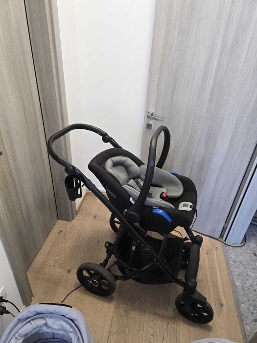 Carucior copii Bexa 3 in 1, patut cu saltea, tarc si cantar
