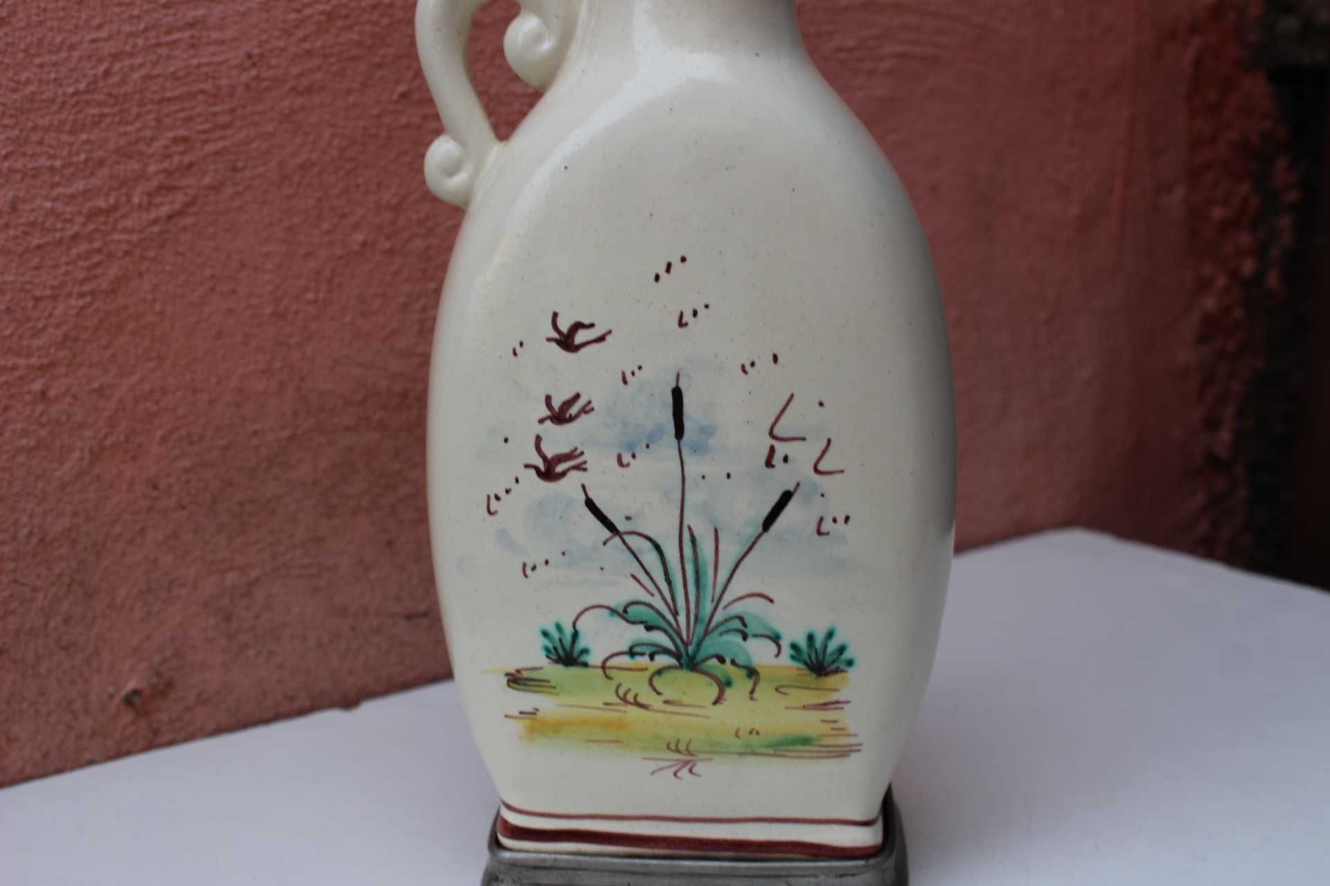 Sticla ceramica veche vanator OLANDA, prima parte secol 20