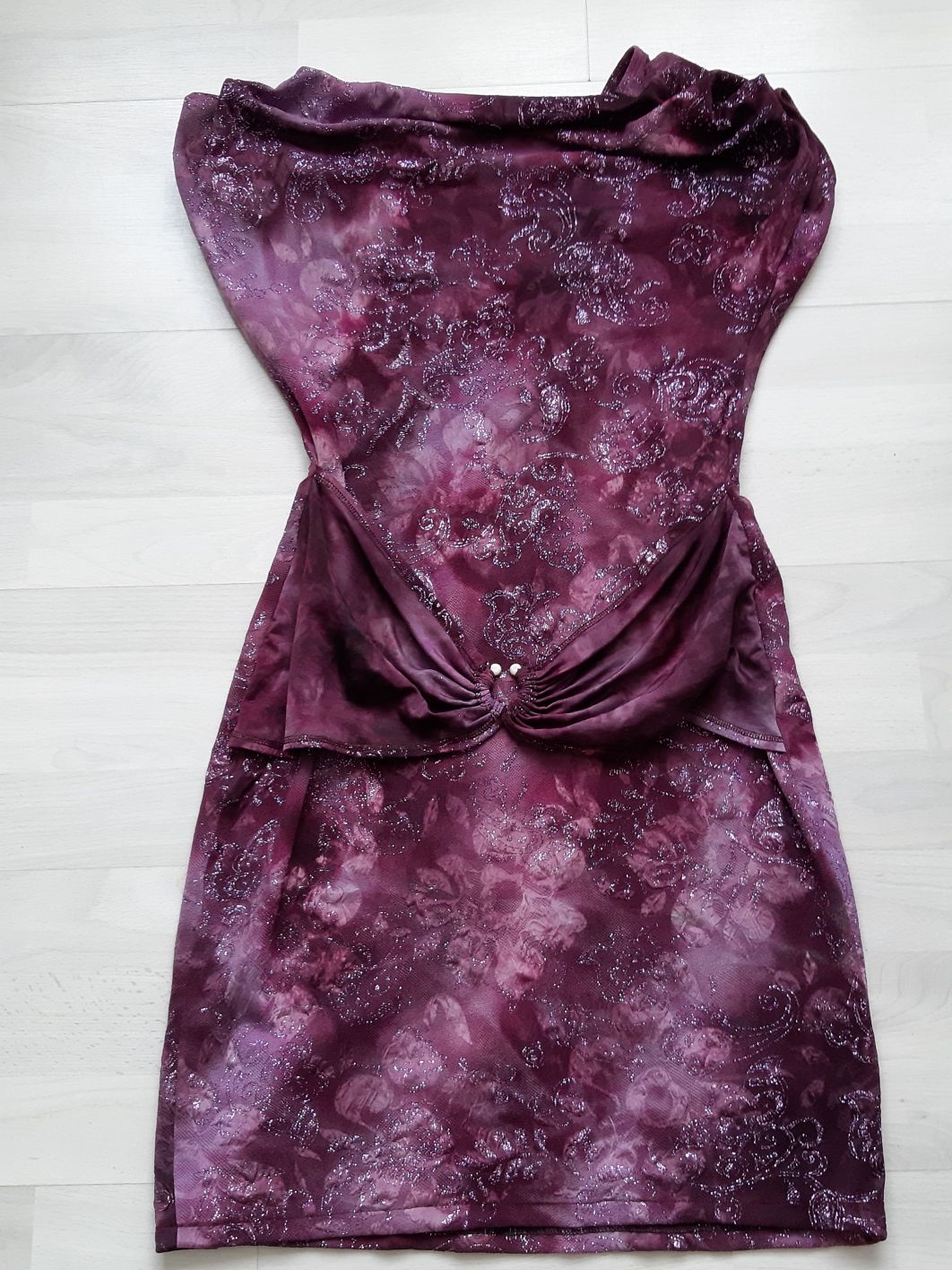 Rochie De Seară Ca Nouă De Ocazie Nuntă Eveniment Violet Mărimea S / M