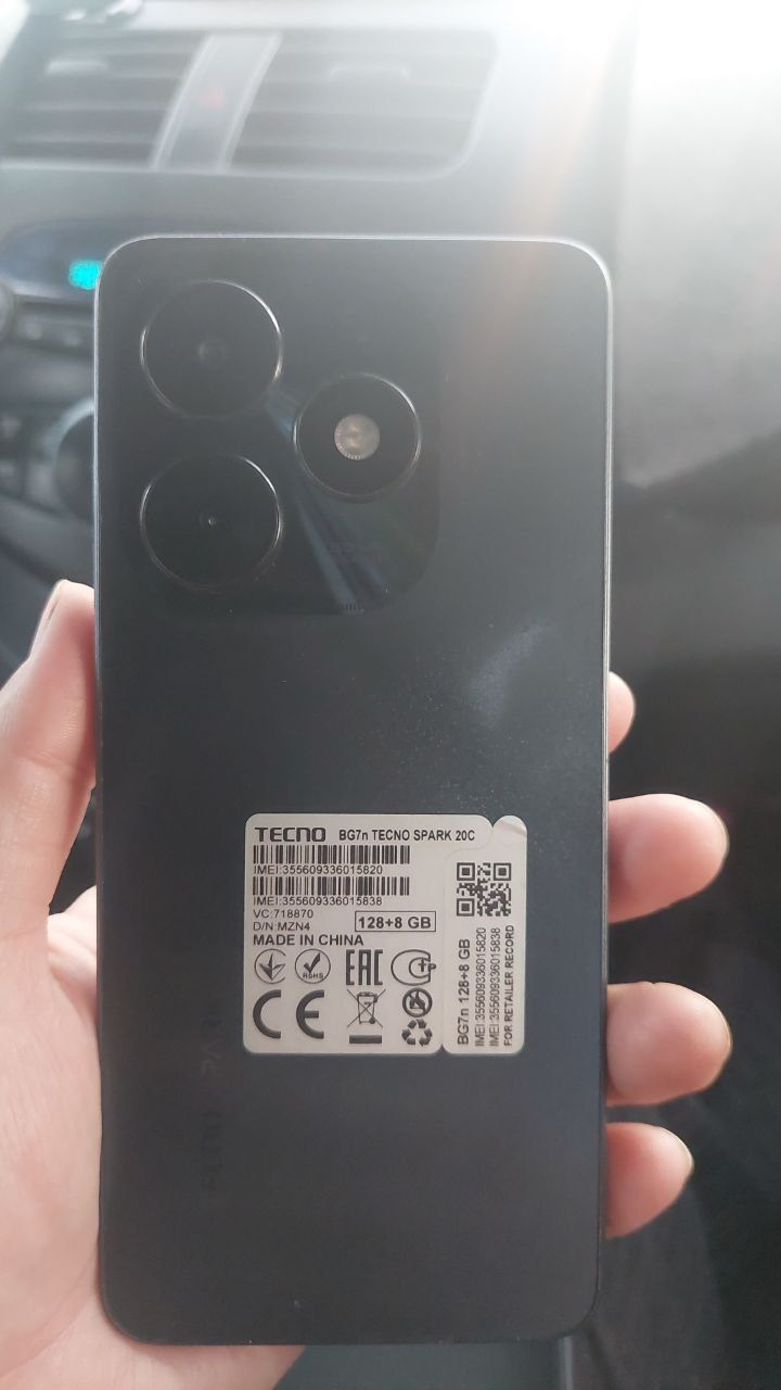 TECNO 20C 128/16 бу использовала женщина без сарапин