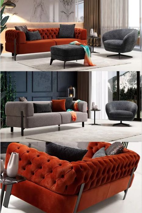 Раскладной диван и кресло