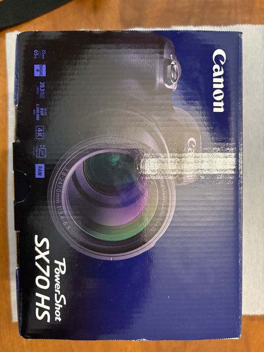 Canon PowerShot SX70 HS Aparat Bridge Zoom Optic 65x 4K Wi-Fi - ca NOU
