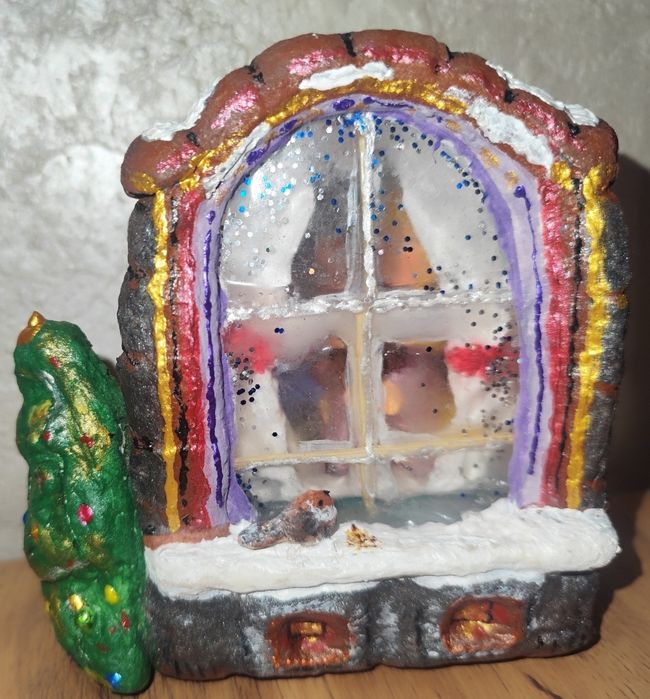 Ватная новогодняя статуэтка