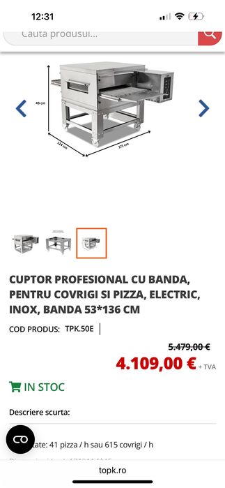 Vand cuptor banda horeca TOPK TPK.50E