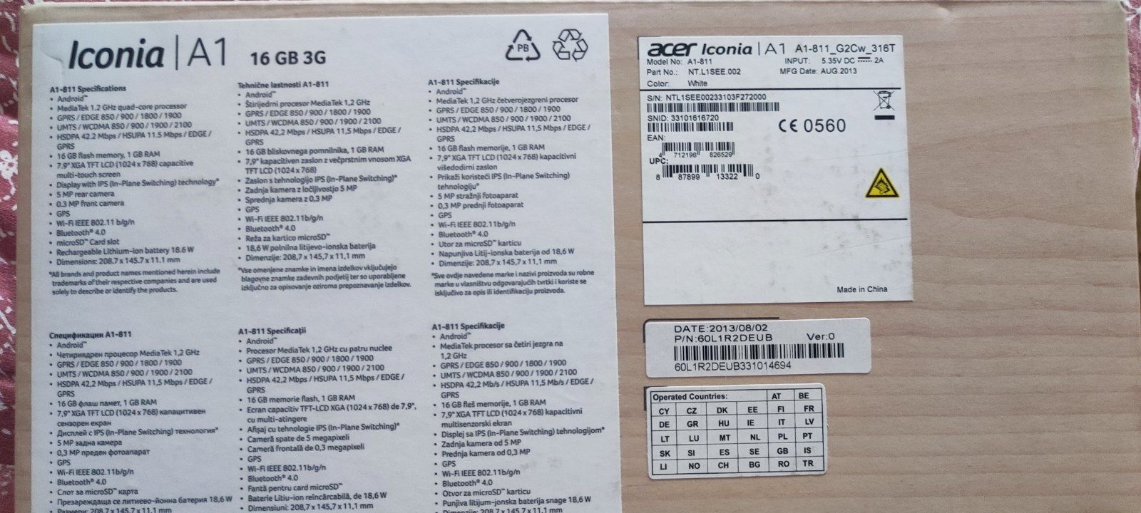 Acer A1-811 withe