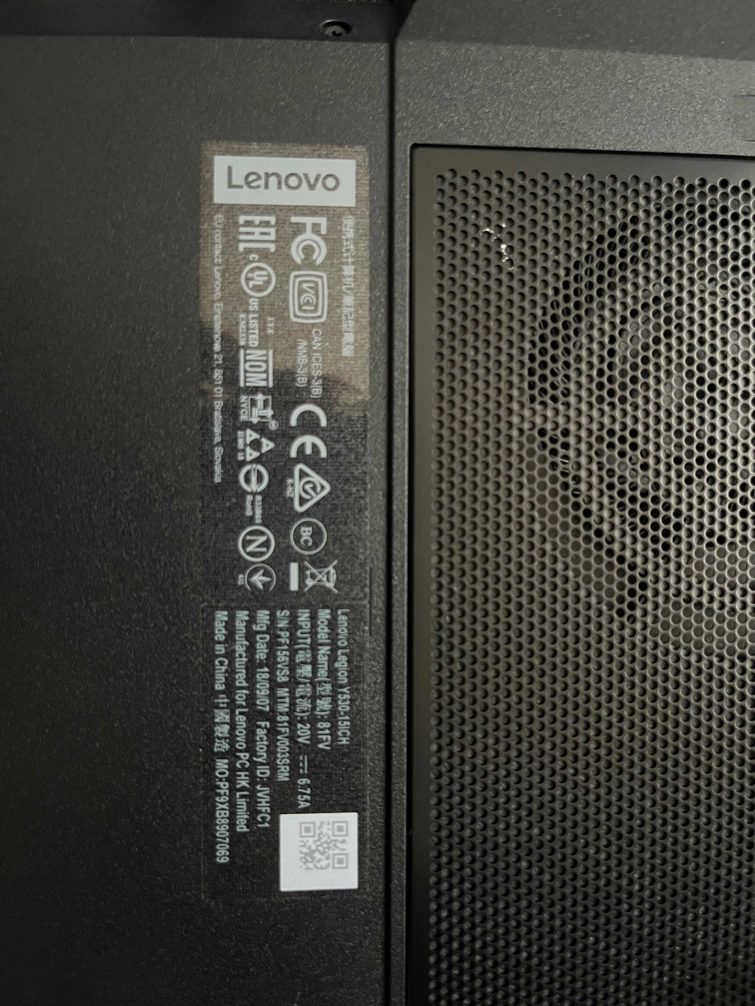 Vand Laptop Lenovo Legion Y530-15ICH