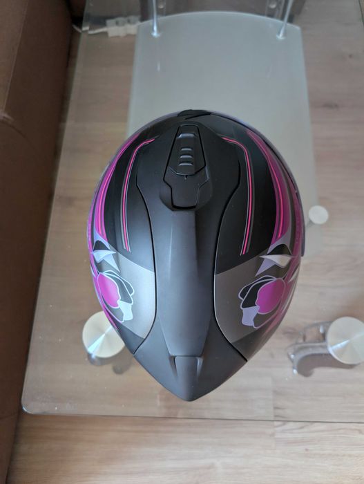 Каска Scorpion EXO-1400 AIR GAIA Matt Black Pink – Чисто Нова!