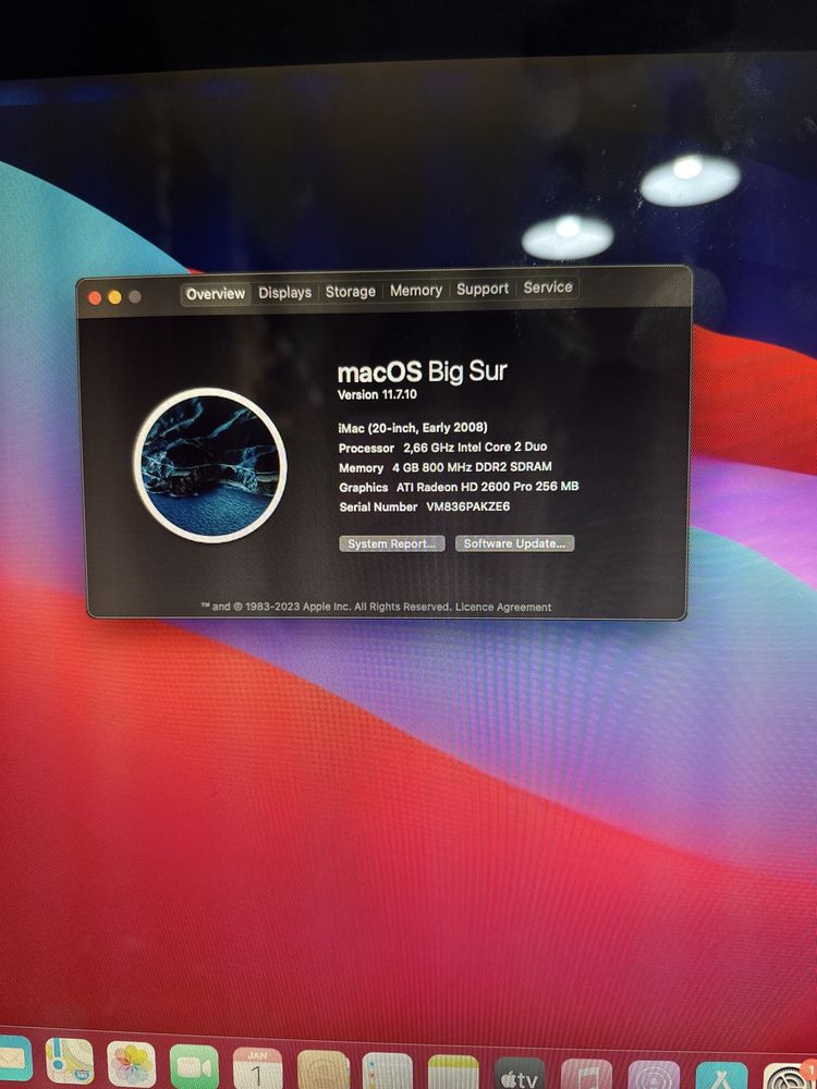 iMac 20 inch 2008