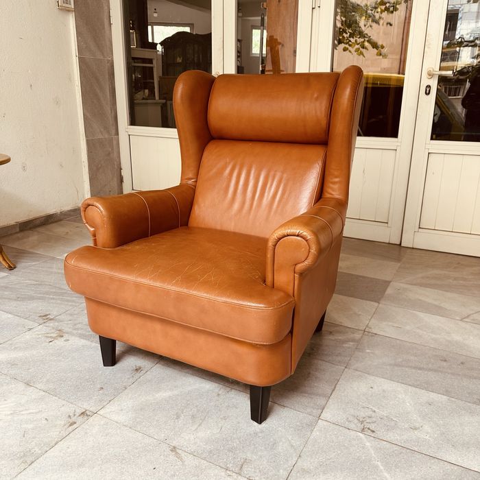 Кожен фотьойл тип „крилинг“ – отлично състояние