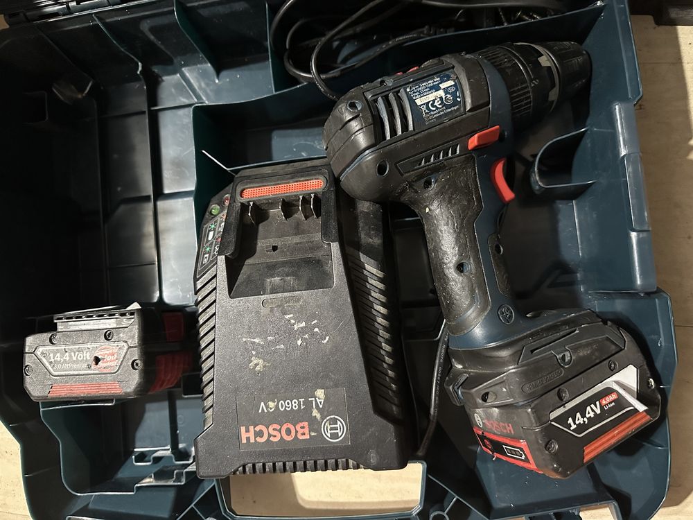 акумулаторен удърно-пробивен винтоверт BOSCH GSB 14,4 V-LI PROFESSIO