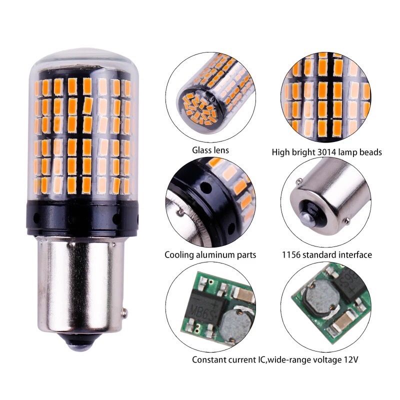 Bec Becuri LED CANBUS P21W PY21W fara eroare / SEMNAL Marsalier, Frana