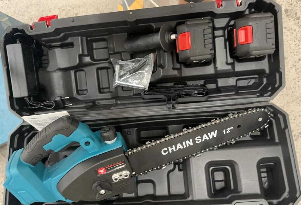 ТОП ЦЕНА! Акумулаторна Резачка/Трион за дърва 12"/305мм с 2 ръкохватки