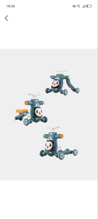 Толокар ходунки 3в1