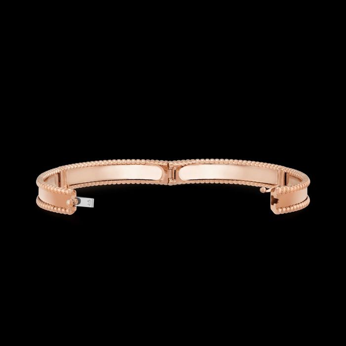 Van Cleef & Arpels VCA Rose Gold Perlée Signature Дамска Гривна