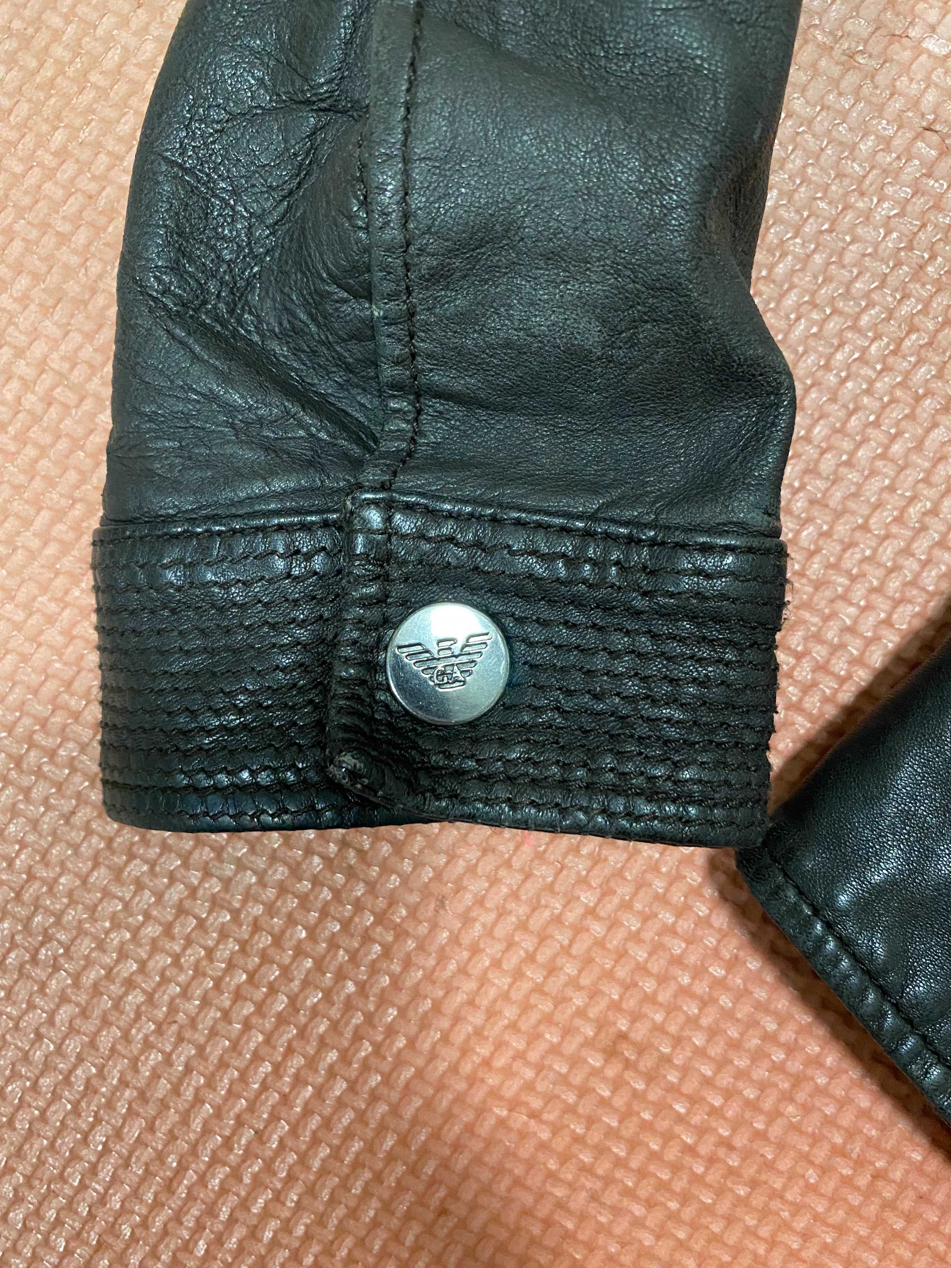 ''Armani Jeans''оригинално дамско кожено яке S размер