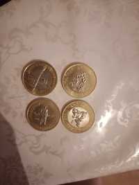 Продам монеты 4штуки
