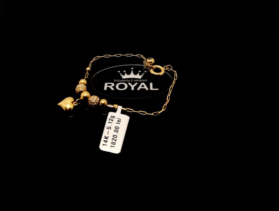 Bijuteria Royal bratara din aur 14k 5.12 gr