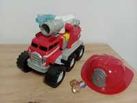 Jucărie mașină de pompieri Matchbox Smokey si cască