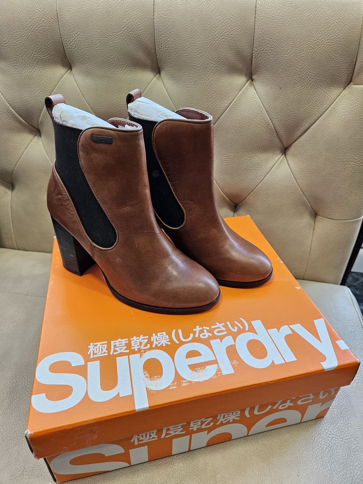 Дамски Кожени Боти Superdry 37 номер