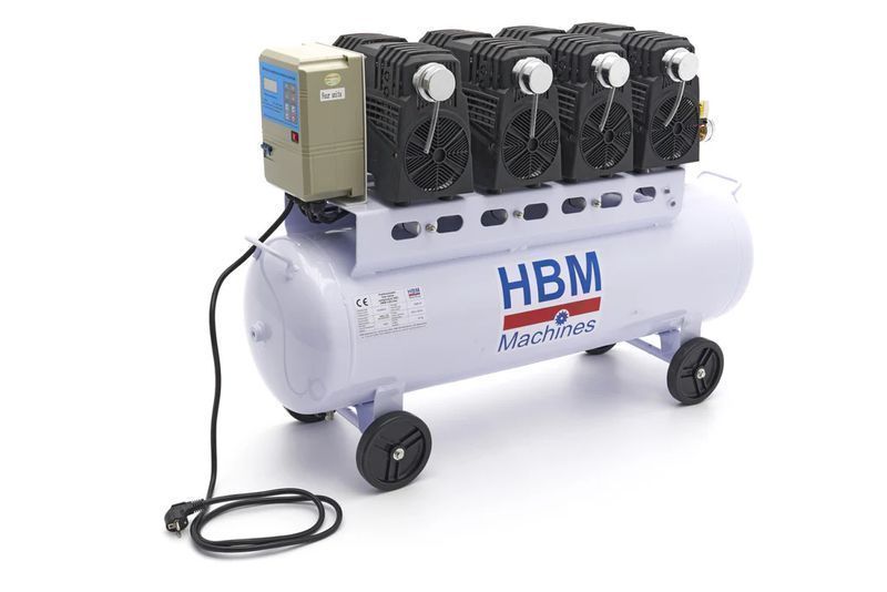 Безшумен компресор hbm без шум, без масло 120 л