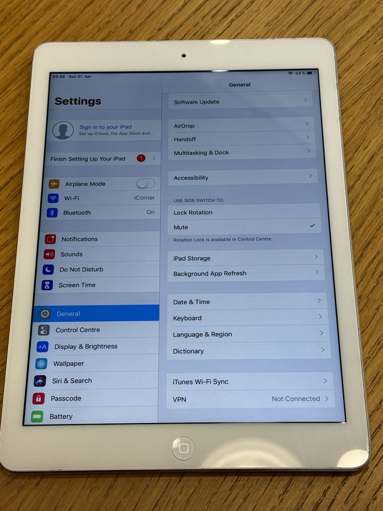 iPad Air 1 16GB WiFi Silver