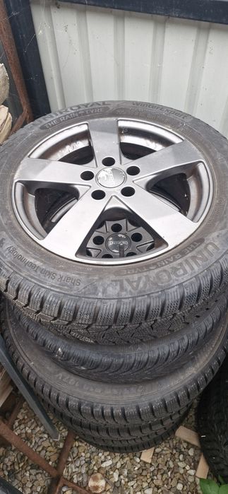 Anvelope iarna cu jante 205 55 r 16   5x108 de ford si altele
