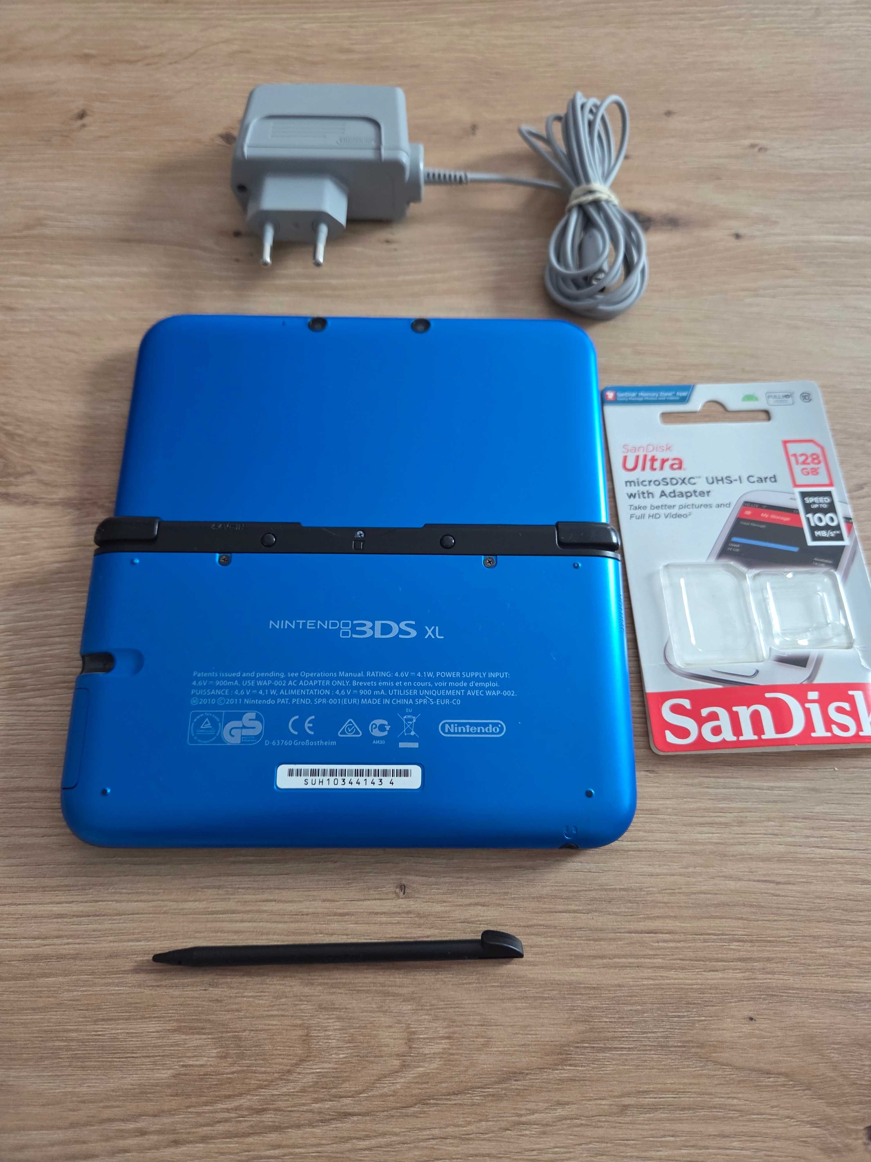 Nintendo 3DS Xl modat cu card Sandisk Ultra 128gb plin cu jocuri