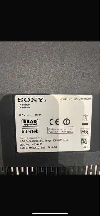 Sony bravia 139 cm