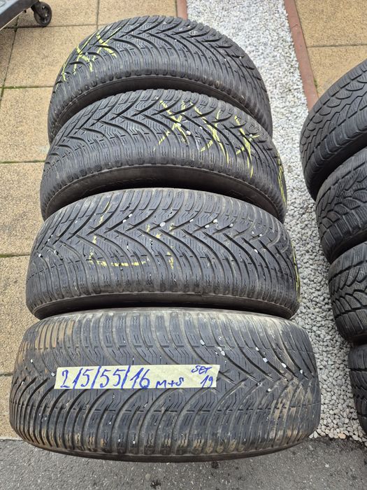 Vând cauciucuri 215/55/16 M+S set complet imp Germania