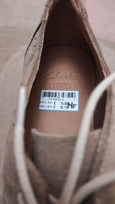 Pantofi Clarks noi din piele casual maro